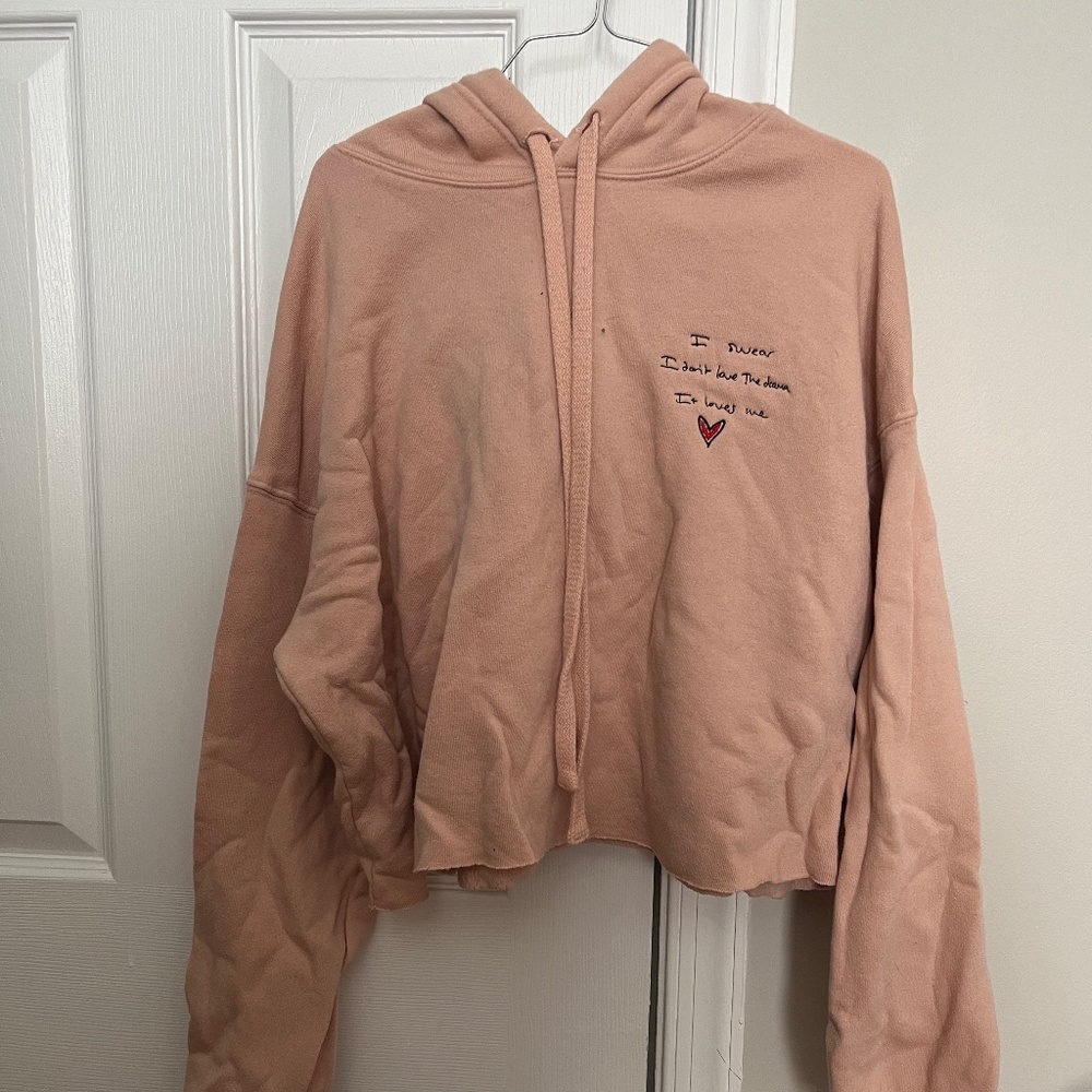 End game lyrics cropped hoodie